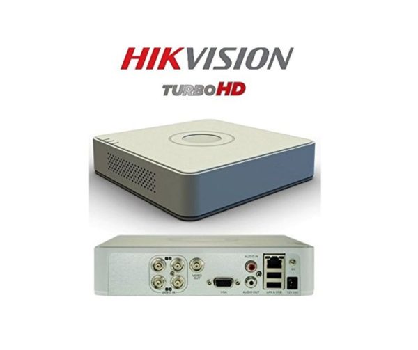 4 channel DVR Turbo HD DS-7104HGHI-F1 HIKVISION CCTV 4