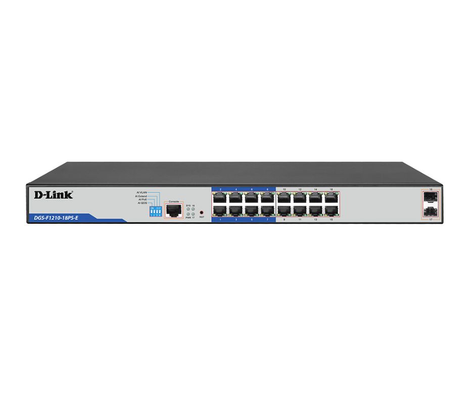 D-Link DGS-F1210-18PS-E 16-port Smart Switch 1