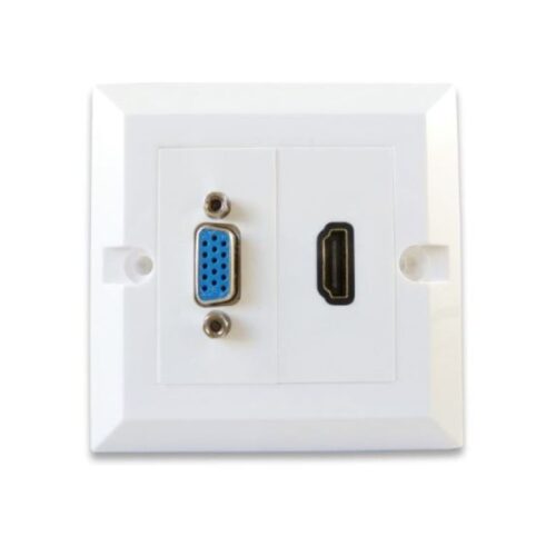 VGA HDMI Port Wall Outlet Faceplate