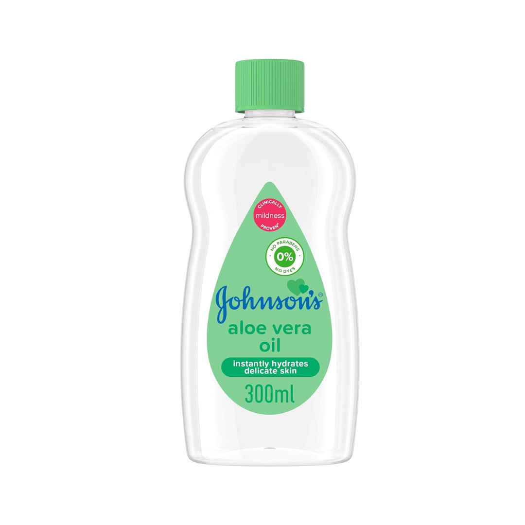 Johnson's Baby Moisturising Oil, Aloe Vera, 300ml