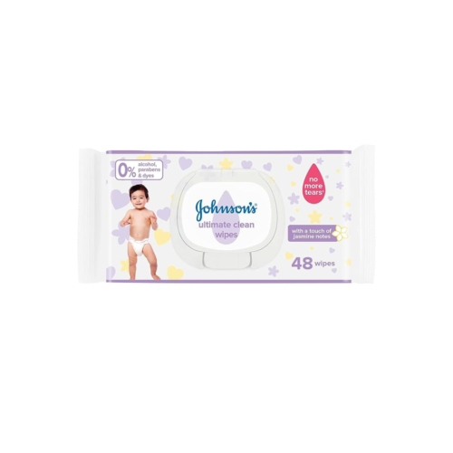 Johnson’s Baby Wipes, Ultimate Clean, Pack of 48 Wipes