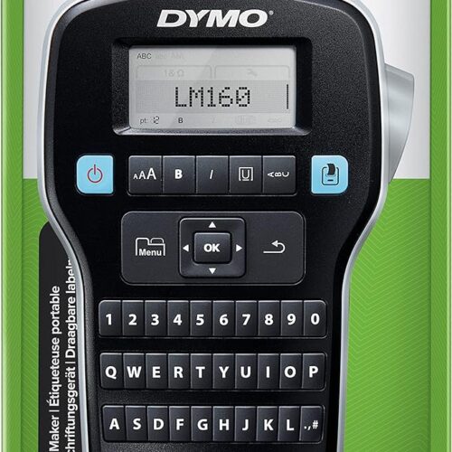Dymo Labelmanager Lm 160 Handheld Label Maker (1790415), Black, S0946320, Lm160, Medium
