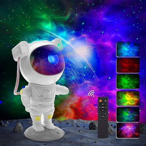 MOONCEE Star Projector Night Light with Timer, Remote Control, 360°Adjustable Design, Astronaut Nebula Galaxy Night Light Projector for Gift Children Adults Baby Bedroom, Party, Game Room (Galaxy)