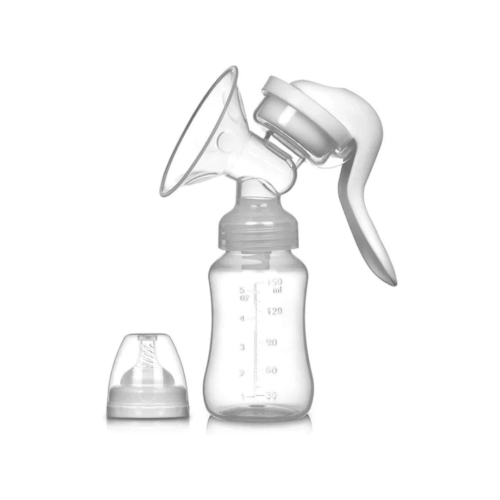 SKEIDO Adjustable Suction Silicone Hand Pump Breastfeeding, Small Portable Manual Breast Milk Catcher Baby Feeding Pumps & Accessories