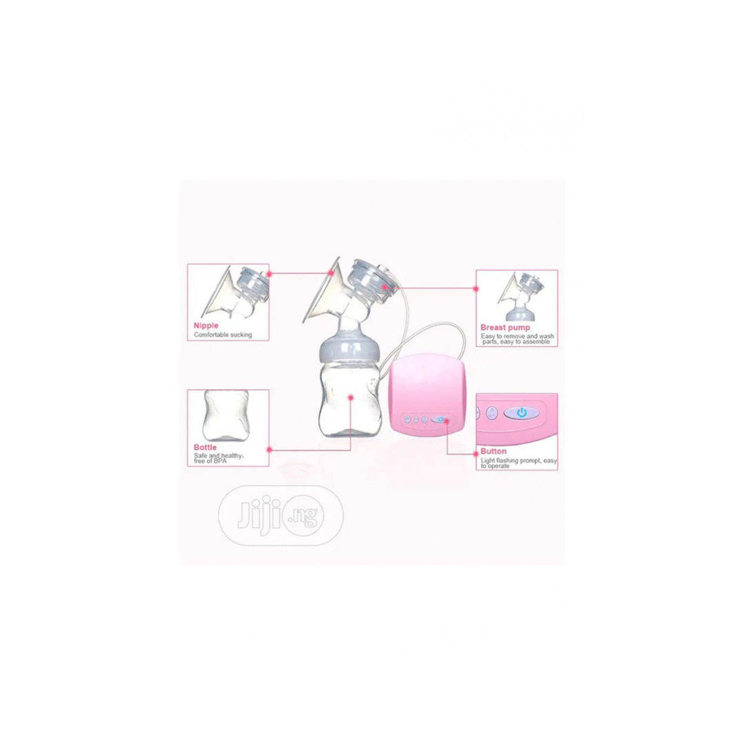 Electric Automatic Breast Pump With Pacifier Portable And Easy To Use - Pink