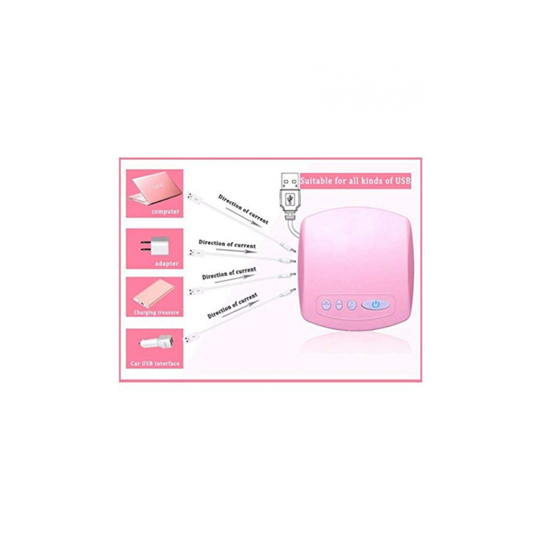 Electric Automatic Breast Pump With Pacifier Portable And Easy To Use - Pink