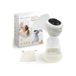 Nurtur Cozi Hands Free Single Electric Wearable Breast Pump 09 Levels 3 Modes with LCD Display, Small & Light weight Painless Milk suction White, 180ml, Pack of 1