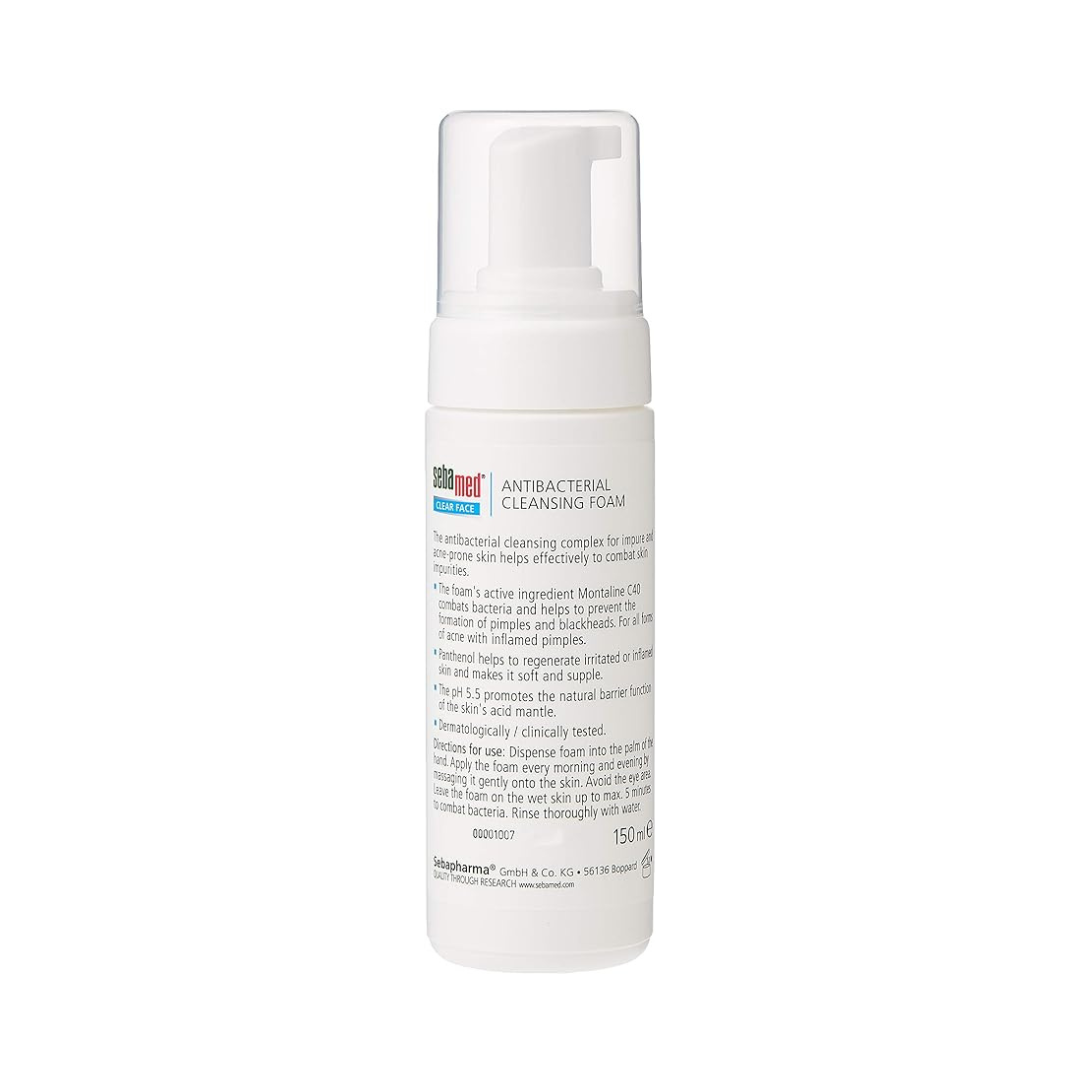 Sebamed Clear Face Antibacterial Cleansing Foam, 150 ml