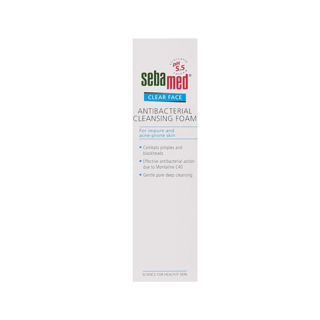 Sebamed Clear Face Antibacterial Cleansing Foam, 150 ml