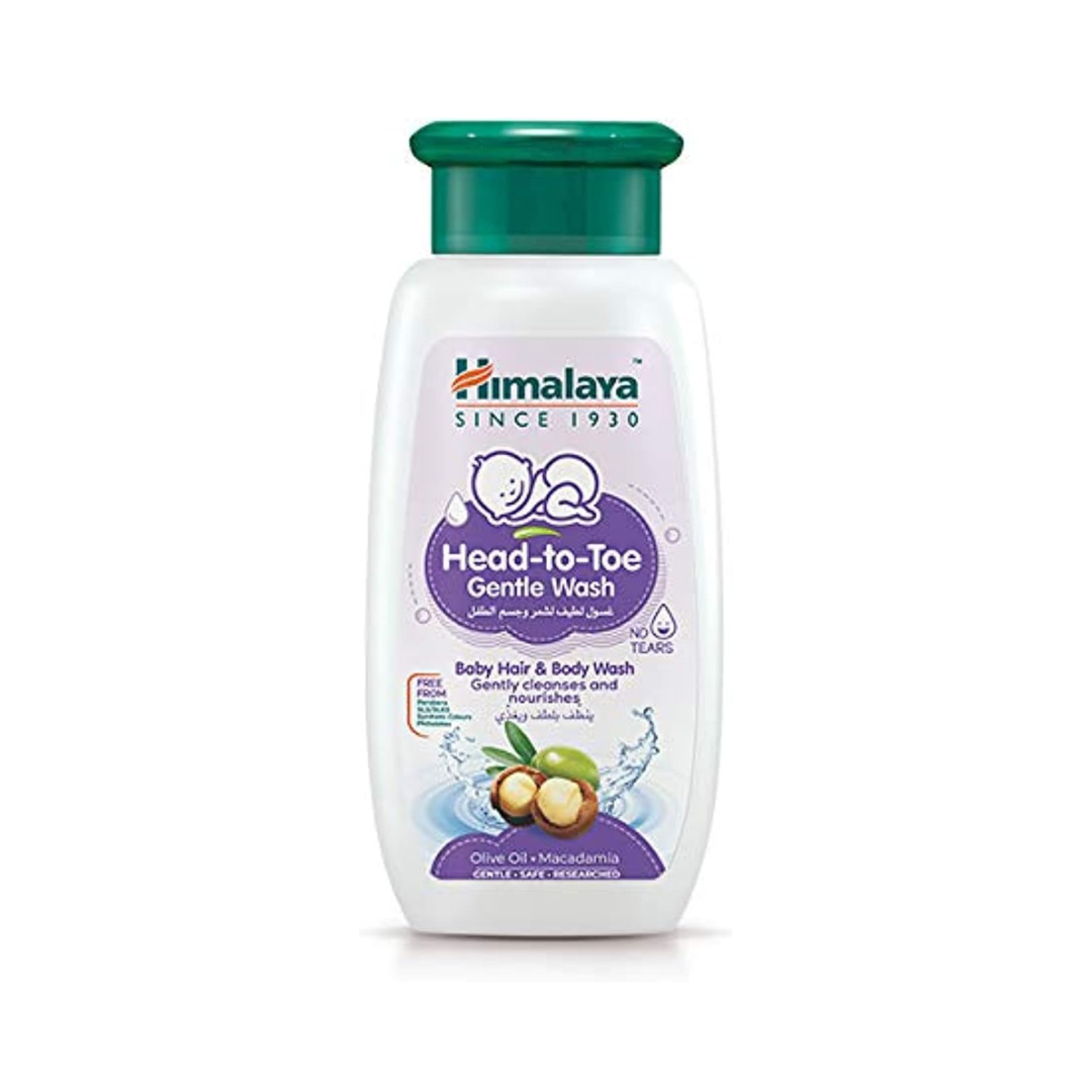 Himalaya Head to Toe Gentle Wash is a no tears formula Free from synthetic colors, parabens & phthalates -200ml