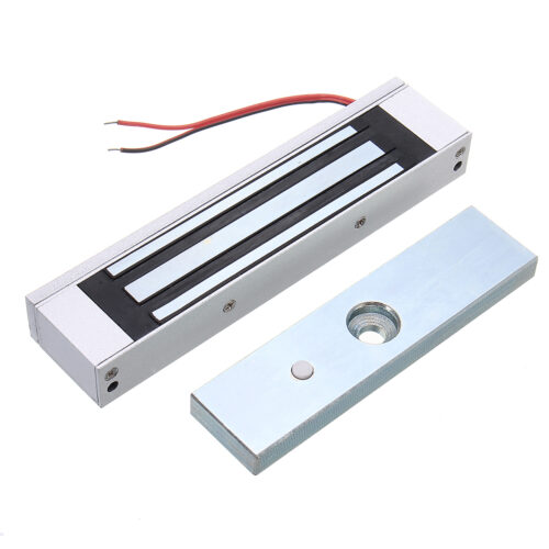 Single Door 12V Electric Magnetic Electromagnetic Lock 280KG (600LB) Holding Force for Access Control with LED Light