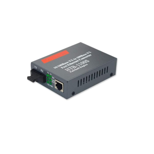Fast Ethernet Fiber Optic Media Transceiver Single mode HTB-1100S 25KM