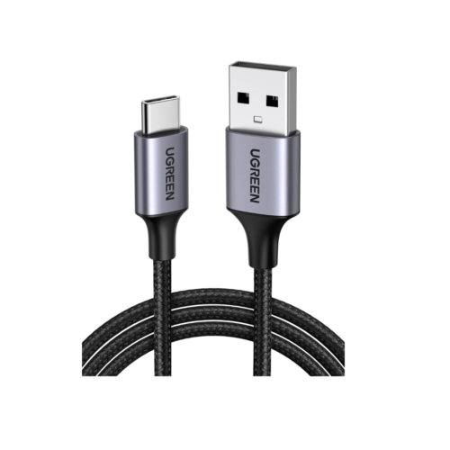 UGREEN Type C Cable 2M USB C Cable Nylon Braided Fast Charging USB Cord Charger Wire for Samsung Galaxy S21, Note 20, M52, A13, A23, A53, MacBook Pro, Nintendo Switch, Huawei, GoPro Hero 7,PS5, etc